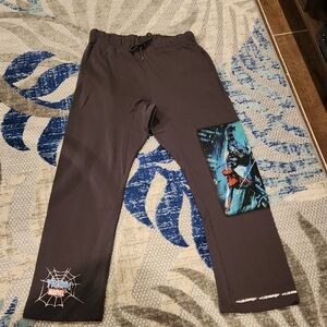 Marvel Gray Joggers with Superhero Graphic